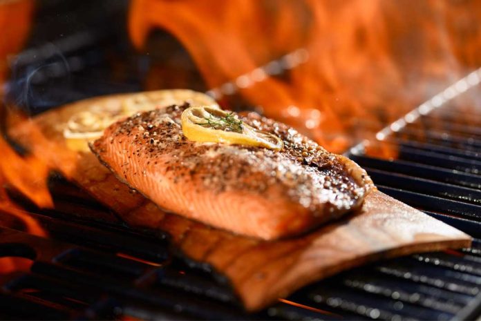 Homemade Grilled Salmon on a Cedar Plank