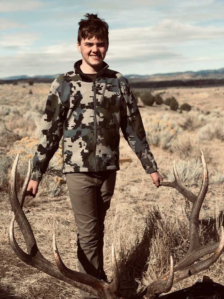 Shawn States with this trophy bull elk in Idaho