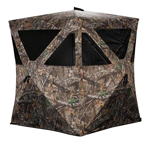 Rhino Blinds R100-RTE 2 Person Hunting Ground Blind, Realtree Edge