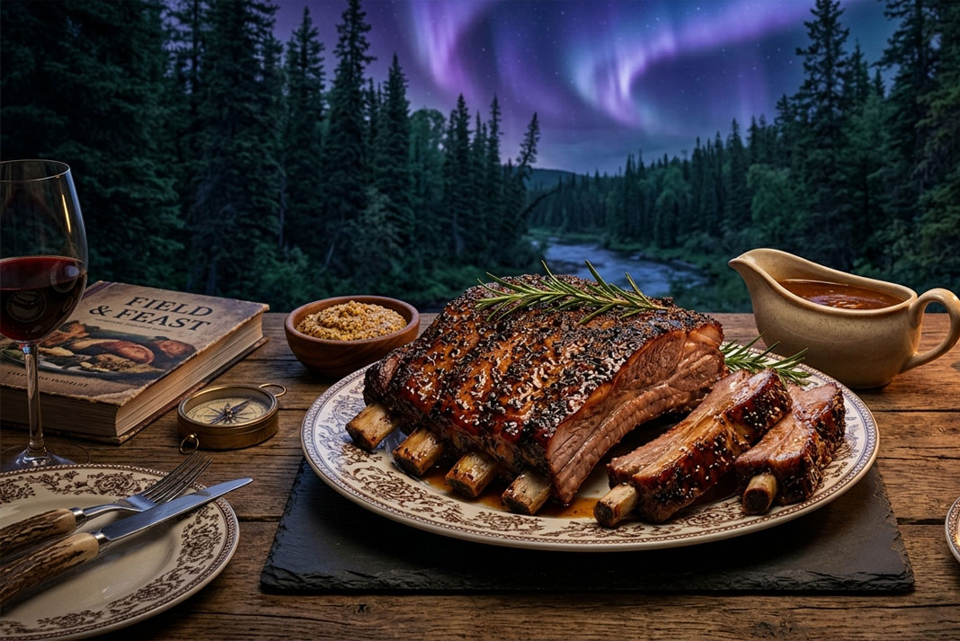 Honey Glazed Bear Ribs Recipe
