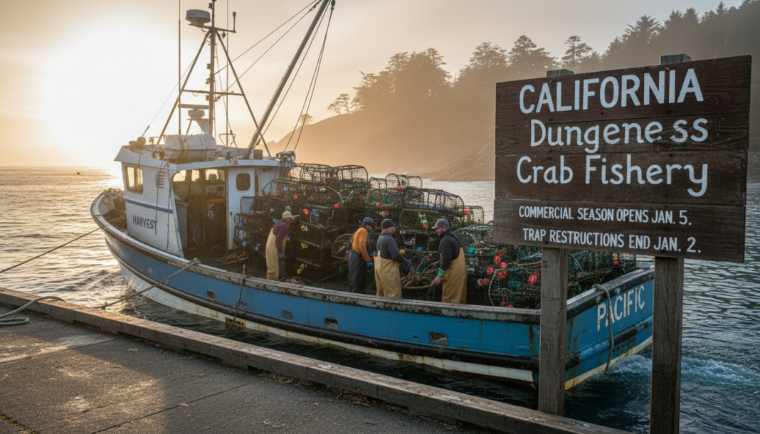 California Opens Commercial Dungeness Crab Fishery Jan. 5; Trap Restrictions End Jan. 2