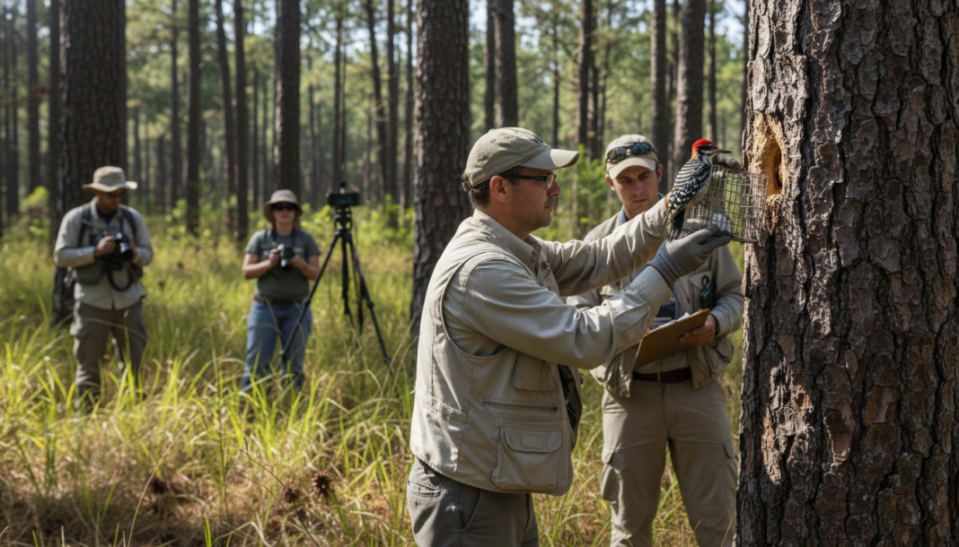 Georgia Celebrates Translocation of Rare Red-Cockaded Woodpeckers