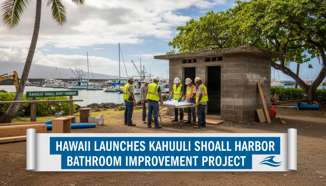Hawaii Launches Kahului Small Boat Harbor Bathroom Improvement Project
