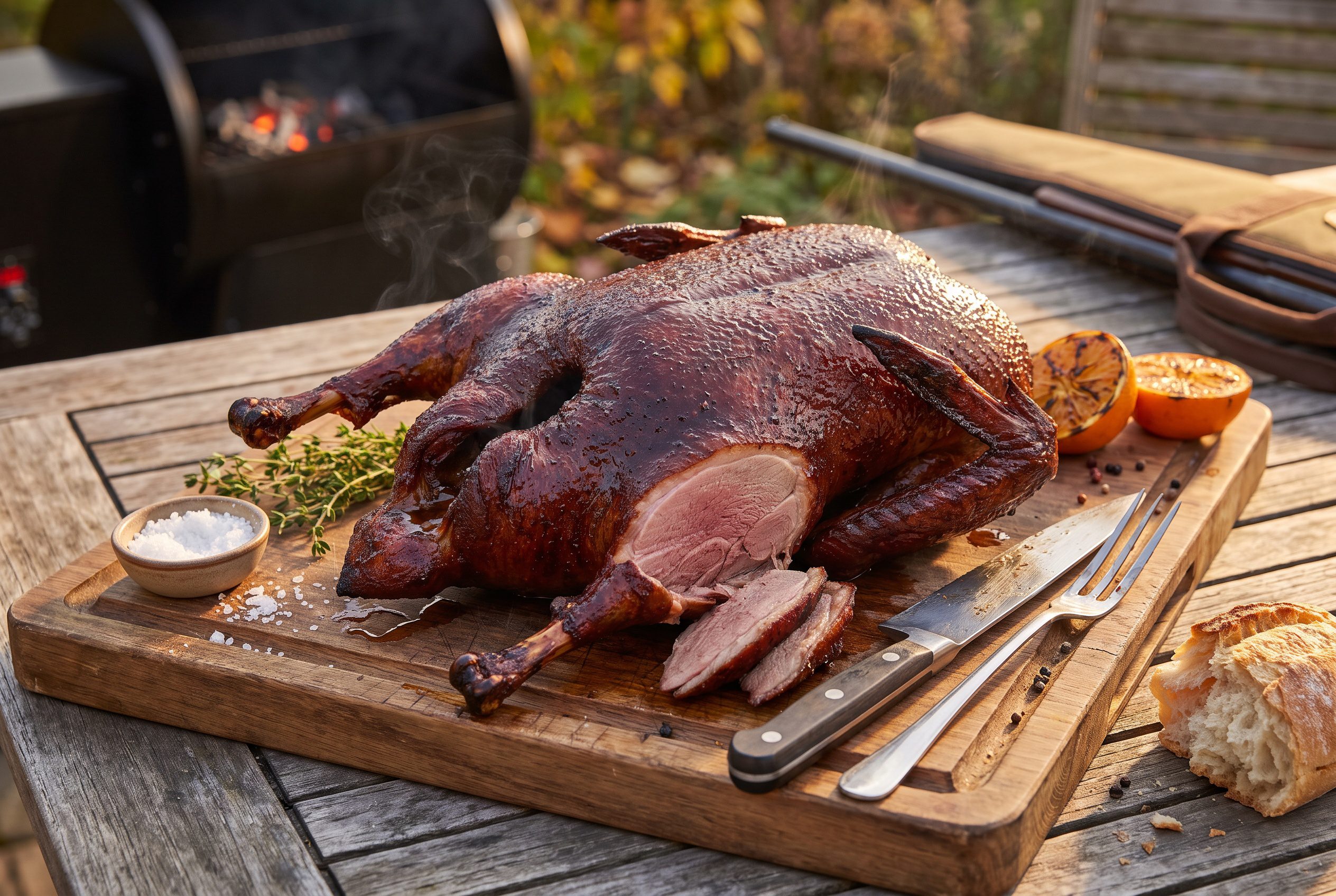 Pellet Grill Smoked Whole Wild Duck (Mallard, Teal, or Whatever's in the Freezer)